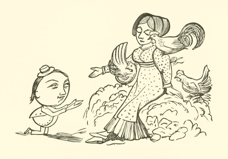 Zaloty Yonghy-Bongy-Bo (grawerowanie) autorstwa Edward Lear