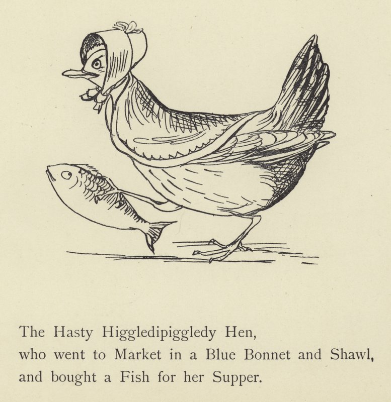 Pospieszny Higgledy Piggledy Kura autorstwa Edward Lear