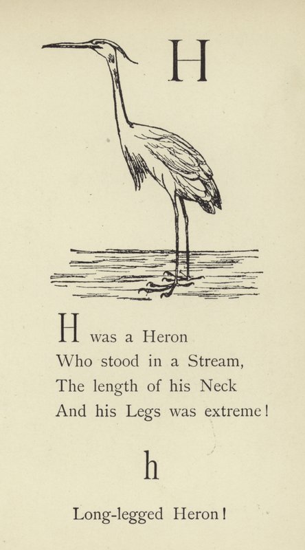 Litera H autorstwa Edward Lear