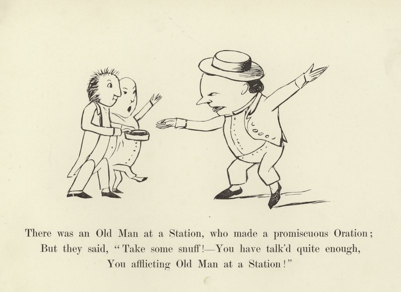Na stacji był starzec, który wygłosił rozwiązłą orację autorstwa Edward Lear