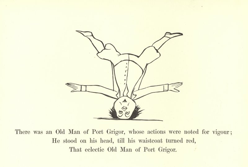 W Port Grigor mieszkał pewien starzec, którego czyny cechował wigor. autorstwa Edward Lear
