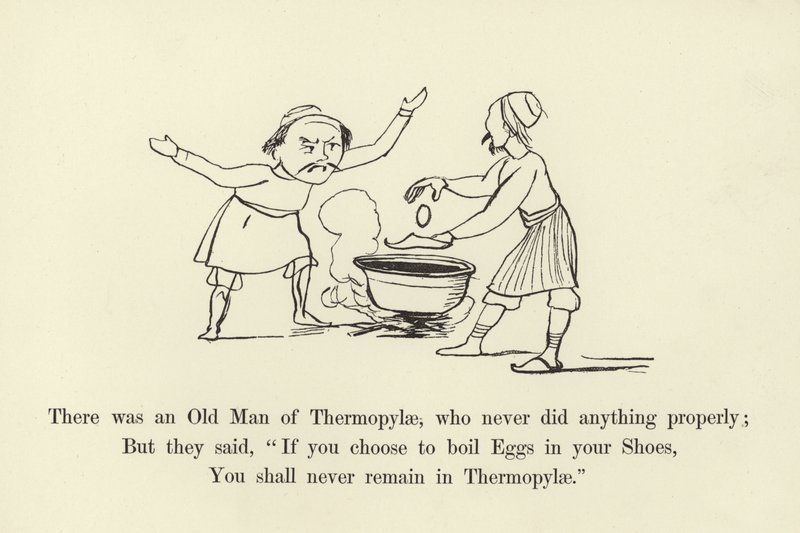 Był tam Stary Człowiek z Termopil, który nigdy nie robił niczego właściwie autorstwa Edward Lear