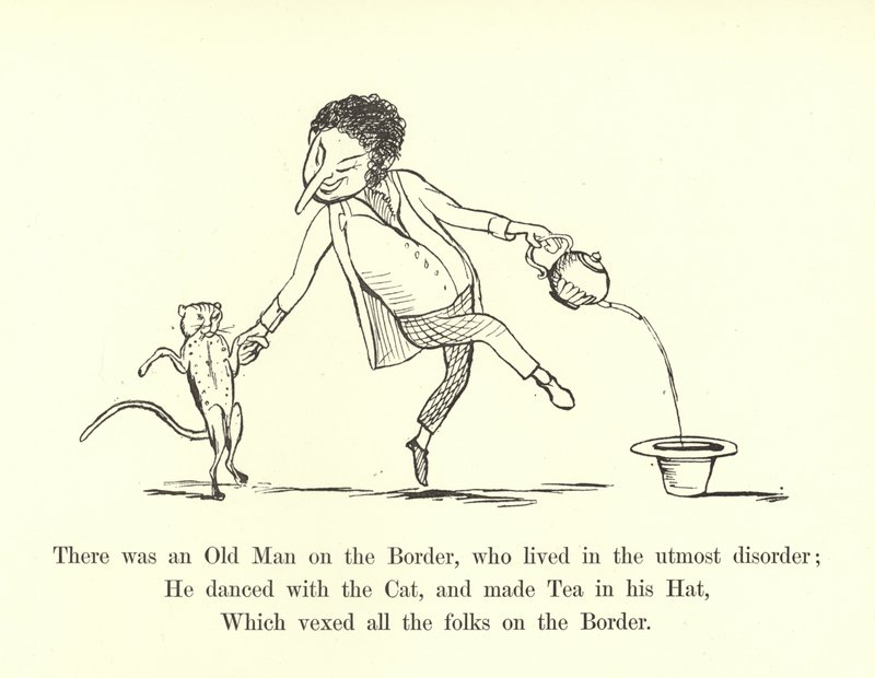 Był tam na granicy starzec, który żył w skrajnym nieładzie autorstwa Edward Lear