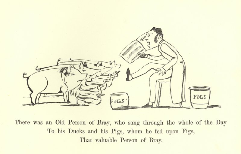 Był tam stary człowiek z Bray, który śpiewał przez cały dzień autorstwa Edward Lear