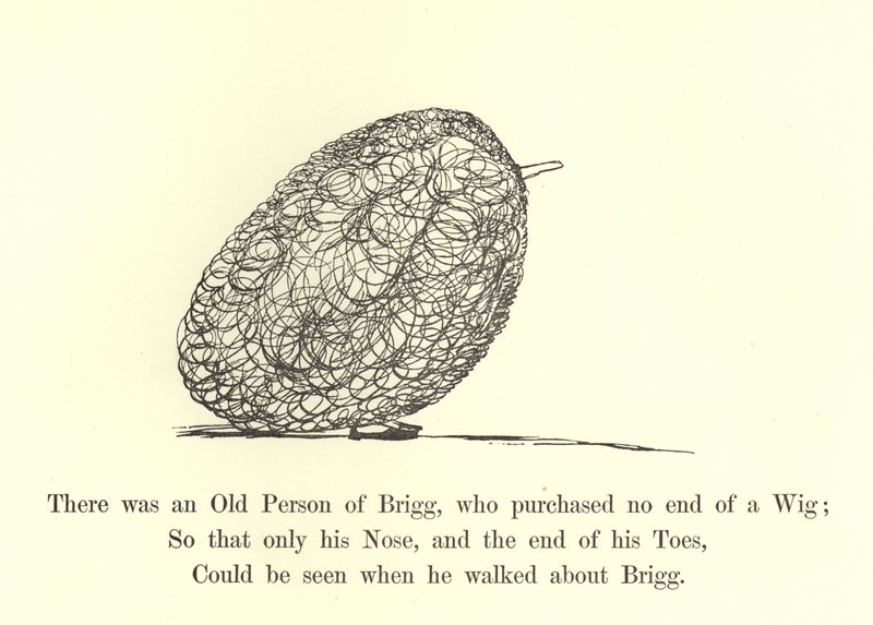 Był stary człowiek Brigg, który kupił całą perukę autorstwa Edward Lear