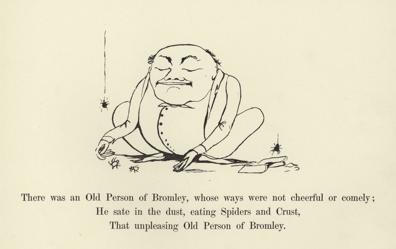 W Bromley był Stary Człowiek, którego postępowanie nie było ani wesołe, ani urodziwe autorstwa Edward Lear