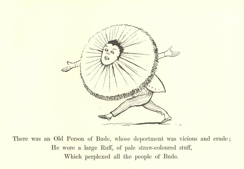 Był stary człowiek Bude, którego zachowanie było złośliwe i nieokrzesane autorstwa Edward Lear