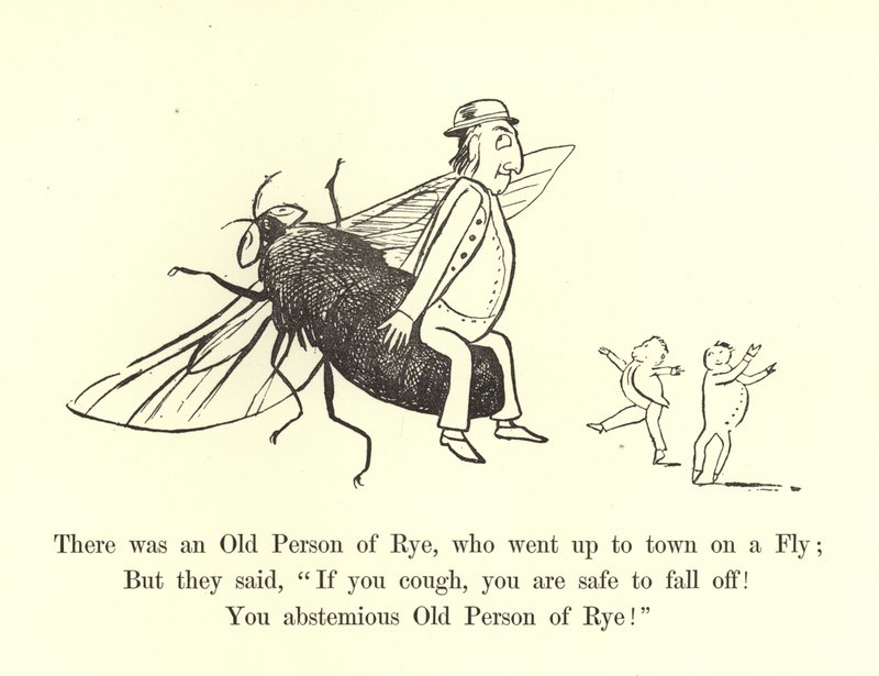 Był stary człowiek żyta, który pojechał do miasta na muchę autorstwa Edward Lear