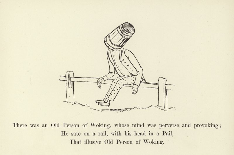 Był sobie pewien staruszek z Woking, którego umysł był przewrotny i prowokujący autorstwa Edward Lear
