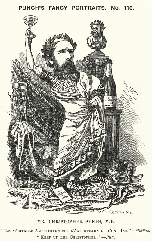 Karykatura: Christopher Sykes, angielski konserwatywny polityk (grafika) autorstwa Edward Linley (after) Sambourne