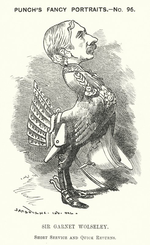 Kreskówka poncz: Garnet Wolseley autorstwa Edward Linley (after) Sambourne