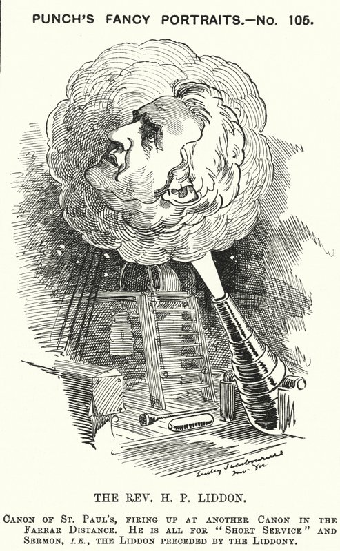 Karykatura dziurkacza: Henry Liddon, angielski teolog (grafika) autorstwa Edward Linley (after) Sambourne
