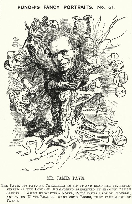 Punch cartoon: James Payn, angielski powieściopisarz (grafika) autorstwa Edward Linley (after) Sambourne