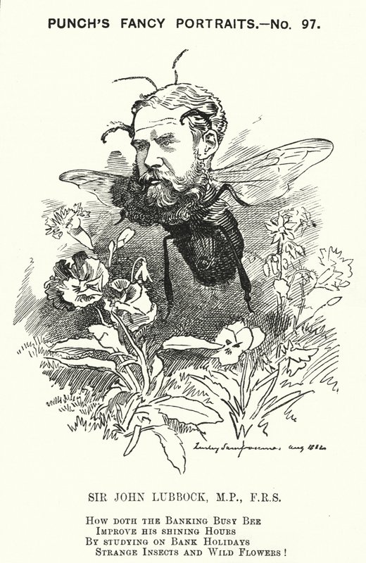 Kreskówka poncz: John Lubbock autorstwa Edward Linley (after) Sambourne