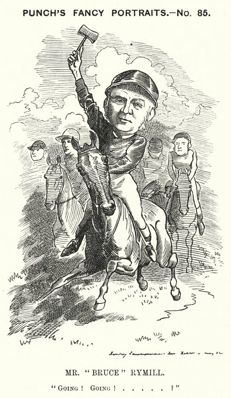 Karykatura ponczowa: Pan „Bruce” Rymill (grawerowanie) autorstwa Edward Linley (after) Sambourne