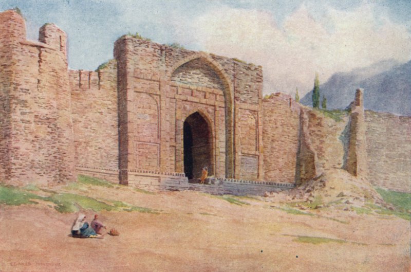 Brama Muru Zewnętrznego, fort Hari Parbat, Srinagar autorstwa Edward Mary Joseph Molyneux