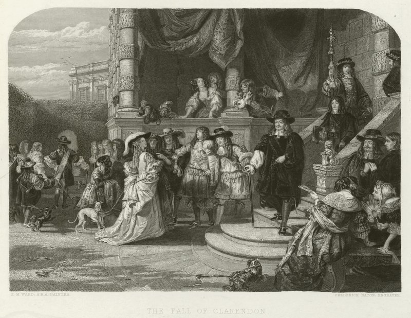 Upadek Clarendona autorstwa Edward Matthew after Ward
