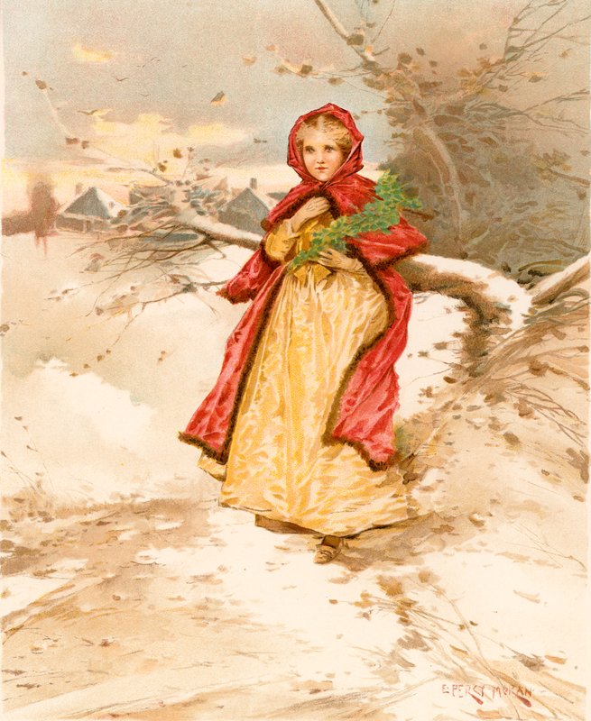 Kolonialny Czerwony Kapturek autorstwa Edward Percy Moran