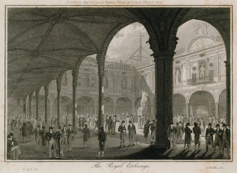 Giełda Królewska, Londyn autorstwa Edward Pugh