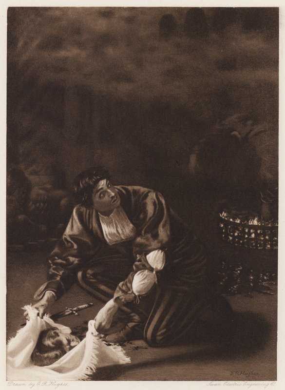 Il Pecorone: Dzień IX, Powieść I, Mistrz złodziejski (lito) autorstwa Edward Robert Hughes