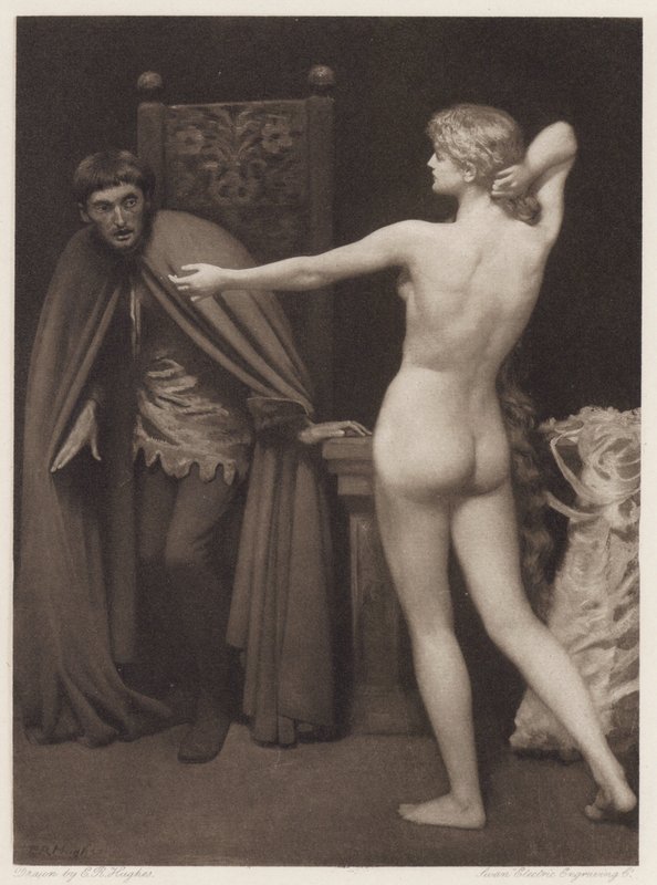 Il Pecorone: Dzień XVIII, Powieść II, Hrabina Matylda (lito) autorstwa Edward Robert Hughes
