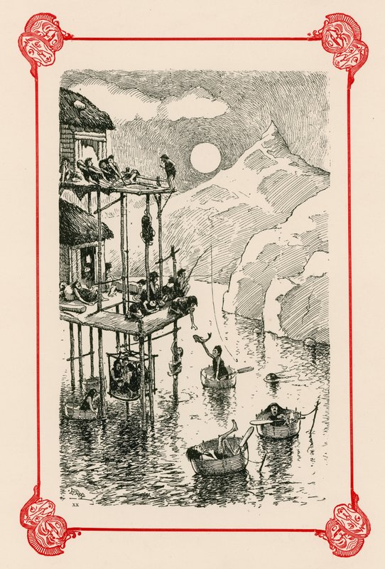 Rezydencje nad jeziorem, SW autorstwa Edward Tennyson Reed