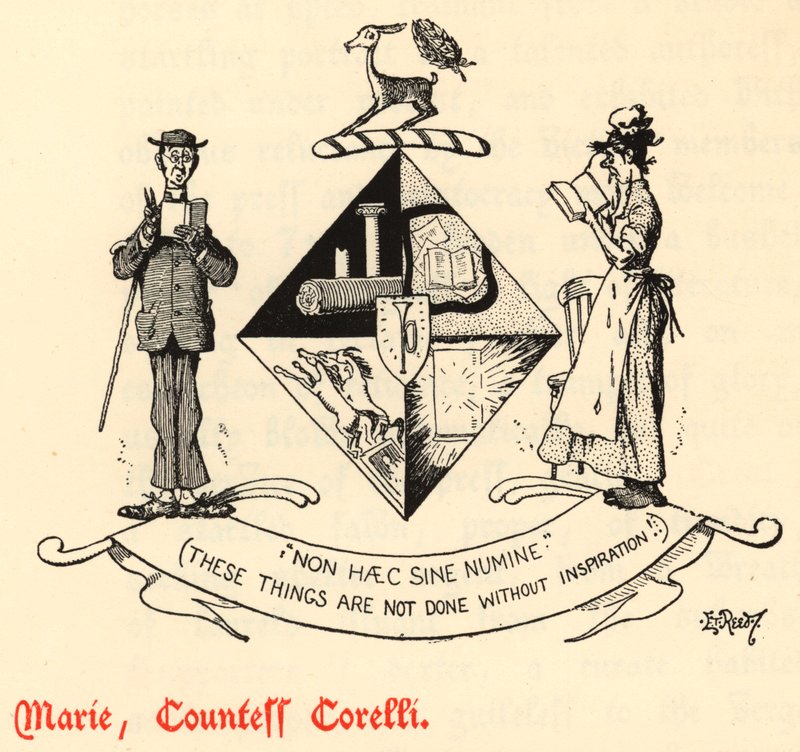 Marie, hrabina Corelli (grafika) autorstwa Edward Tennyson Reed