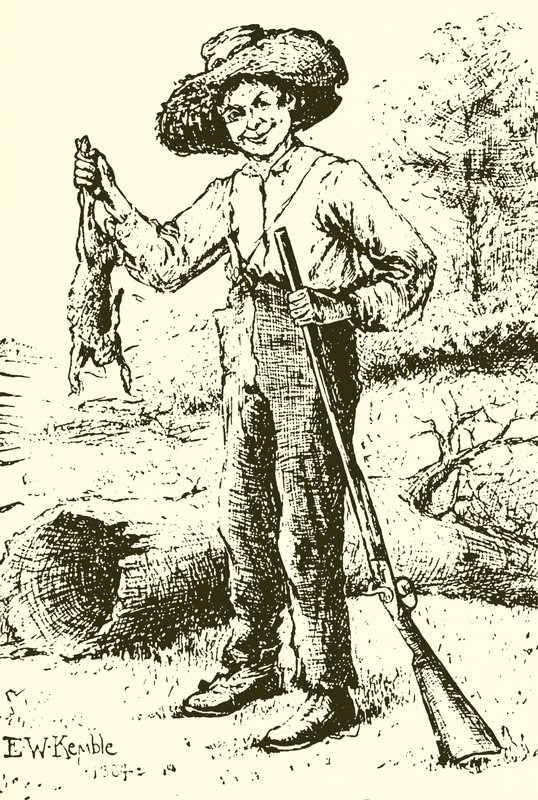 Huckleberry Finn autorstwa Edward Windsor Kemble