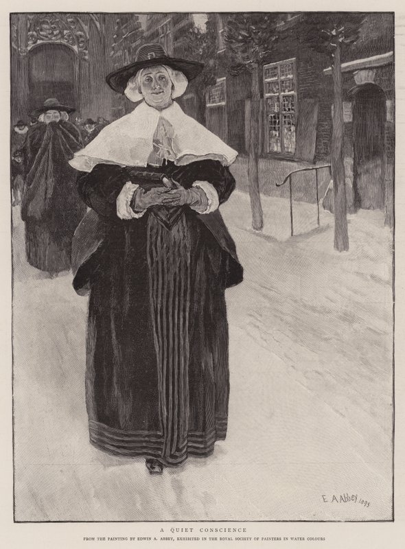 Spokojne sumienie autorstwa Edwin Austin Abbey