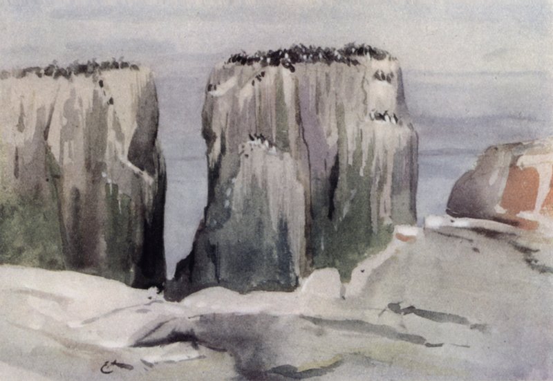 Skały Guillemont autorstwa Edwin John Alexander