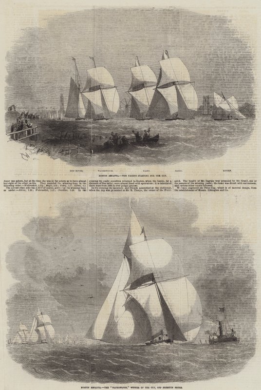 Regaty Boston Yacht Club autorstwa Edwin Weedon