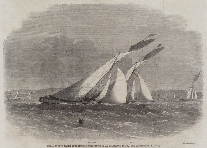 Mecz Royal London Yacht Club, walka w Coalhouse Point autorstwa Edwin Weedon
