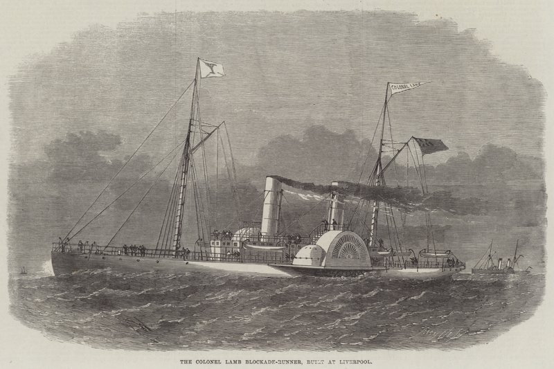 Pułkownik Lamb Blockade-Runner, zbudowany w Liverpoolu autorstwa Edwin Weedon