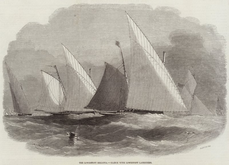 Regaty Lowestoft, mecz z Lowestoft Lateeners autorstwa Edwin Weedon