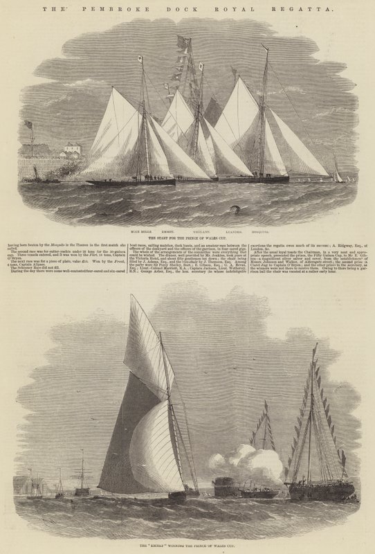 Królewskie Regaty w Pembroke Dock autorstwa Edwin Weedon