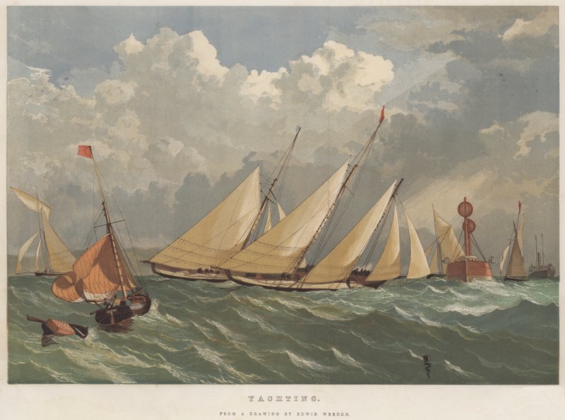 Żeglarstwo (chromolitho) autorstwa Edwin Weedon
