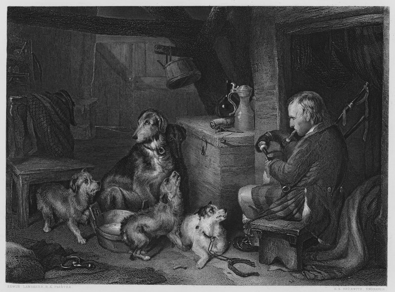 Muzyka góralska, ze zdjęcia w Galerii Vernon (grafika) autorstwa Edwin (after) Landseer