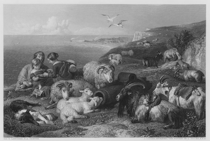 Pokój, ze zdjęcia w Galerii Vernon (rycina) autorstwa Edwin (after) Landseer
