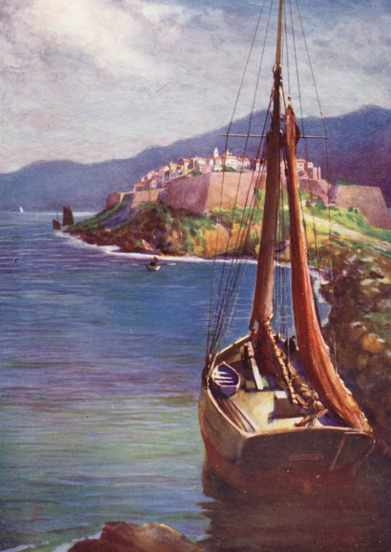 Korsyka: Calvi (kolor lito) autorstwa Edwin Arthur Norbury