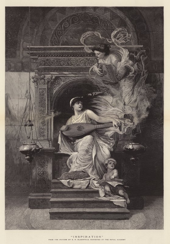 Inspiracja autorstwa Edwin Howland Blashfield