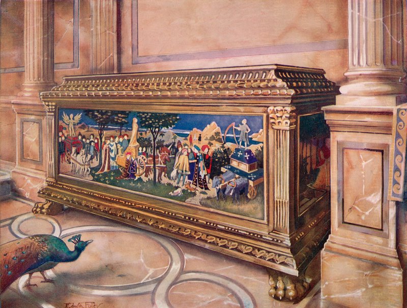 Kaseta małżeństwa lub Cassone. Włoski autorstwa Edwin John Foley