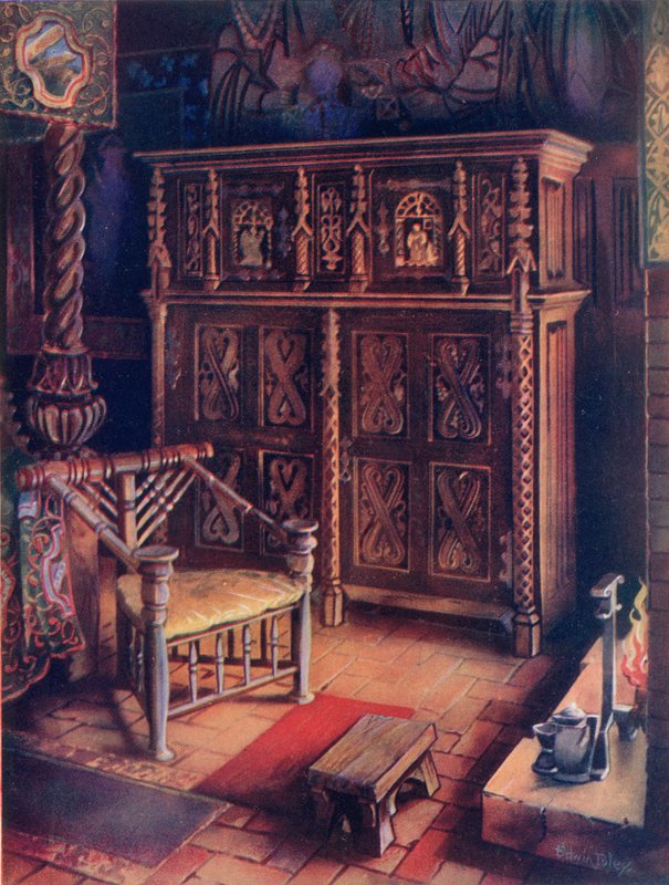 „Pokój króla”, Oxburgh Hall autorstwa Edwin John Foley