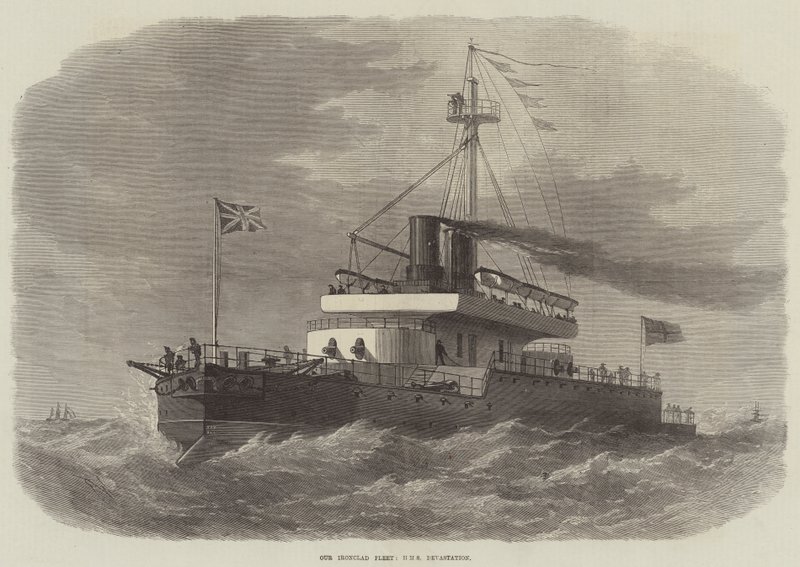 Nasza pancerna flota, HMS Dewastacja autorstwa Edwin Weedon