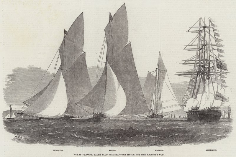 Regaty Królewskiego Victoria Yacht Club, Mecz o Puchar Jej Królewskiej Mości autorstwa Edwin Weedon