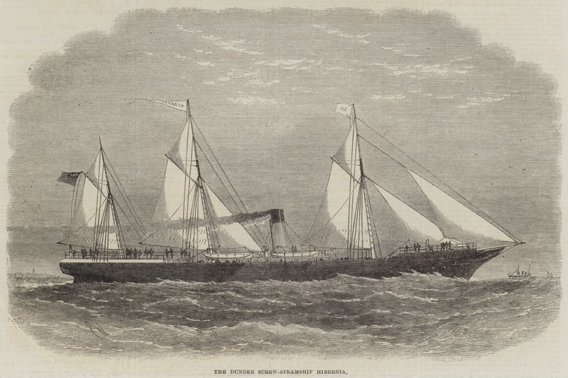 Dundee Screw-Steamship Hibernia autorstwa Edwin Weedon