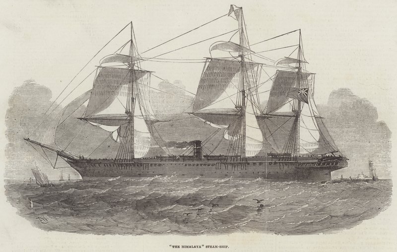 Himalajski statek parowy autorstwa Edwin Weedon