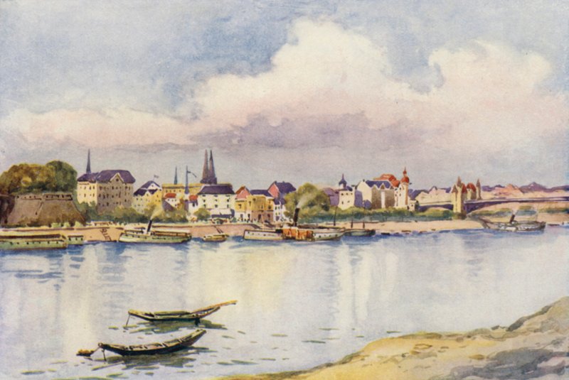 Ren: Bonn (kolorowa litografia) autorstwa Effie Jardine