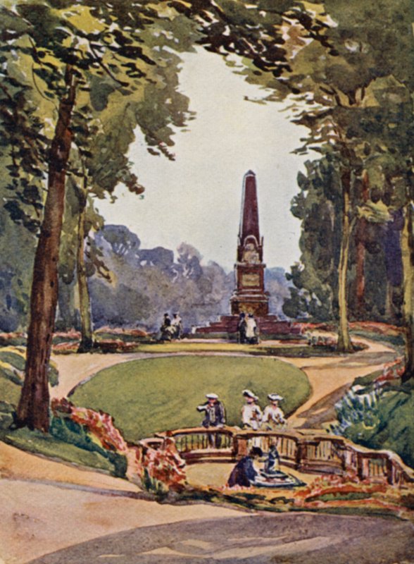 Ren: Homburg, w parku (kolorowa litografia) autorstwa Effie Jardine