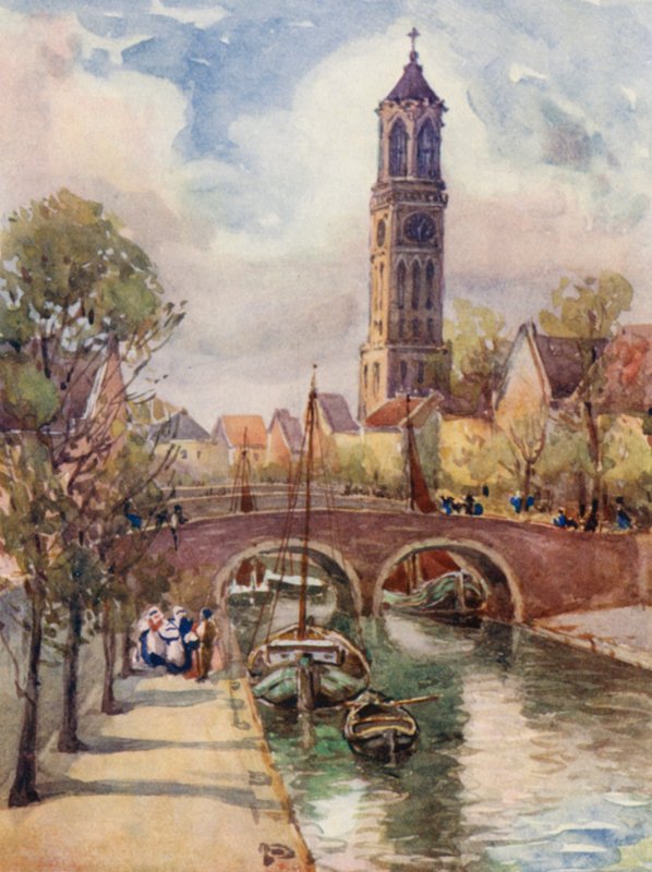Ren: Utrecht (kolorowa litografia) autorstwa Effie Jardine