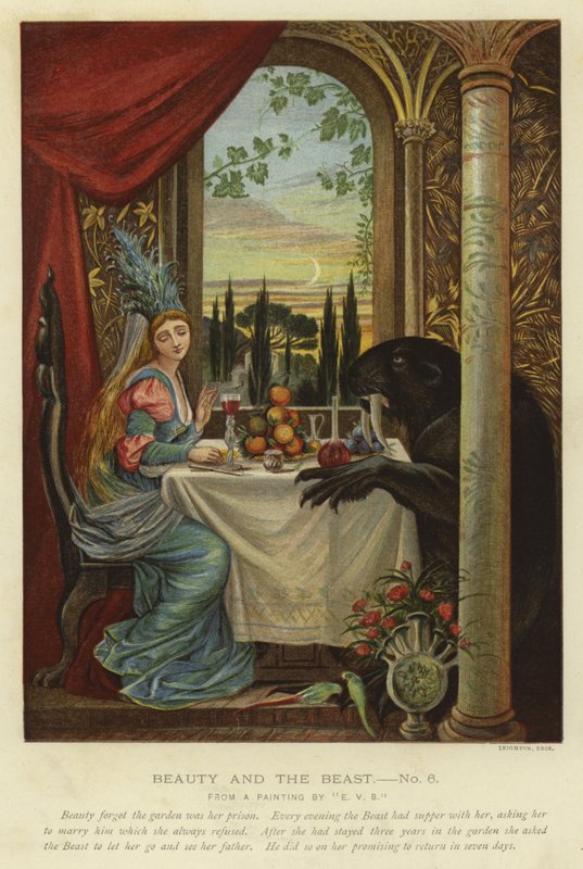 Scena z Pięknej i Bestii autorstwa Eleanor Vere Boyle